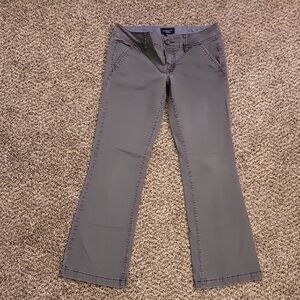 American Eagle Outfitters Charcoal Stretch Bootcut Pants Size 6